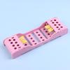 Dental Instruments Plastic Disinfection Box Dental Storage Case For 4 Holders Autoclavable Dentist Cassette Racks