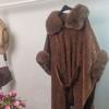 Womens Oversized Knit Cape Coat With Rabbit Fur Trim Collar Warm Fall Winter Outerwear Elegant Loose Fit