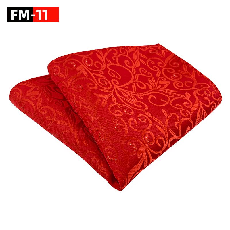 Elegant Plain Polyester Pocket Square for Men - Satin Finish Handkerchief