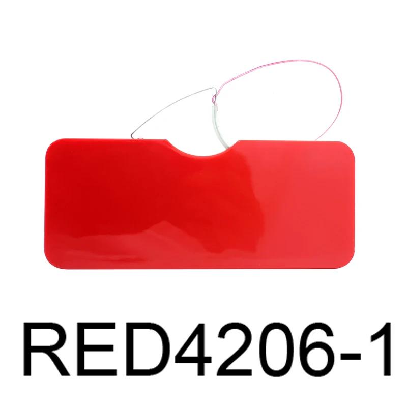 Foam Nose Reading Glasses Men With Case Women'S Clip On Nose Pads Mini  Portable Wallet Reader