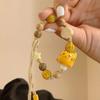Lucky Cat Ceramic Cat Bracelet Handmade Cat Bead Bracelet Vintage Maneki Neko Bracelet  Women