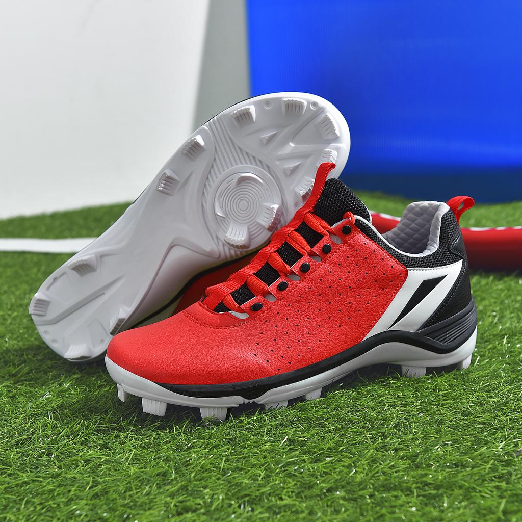 Men's Baseball Shoes Training Long Spikes Softball Shoes Non-slip Cleats And Turf Softball Sneakers Beginners Baseball Sneakers