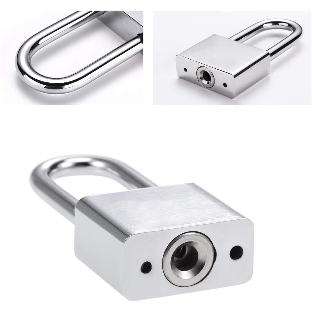Keyed Alike Padlock - Heavy Duty Alloy Long Shackle Padlock with Keys - Outdoor Padlock
