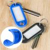 50 PCS Plastic Key Tags Split Ring ID Label Keychains for Organizing Locker Mailbox Apartment Office Home Keys