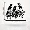 Bird and Floral Metal Wall Art, Nature Themed Decorative Mural for Easter Thanksgiving Gift, Weather Resistant Outdoor Home Decor