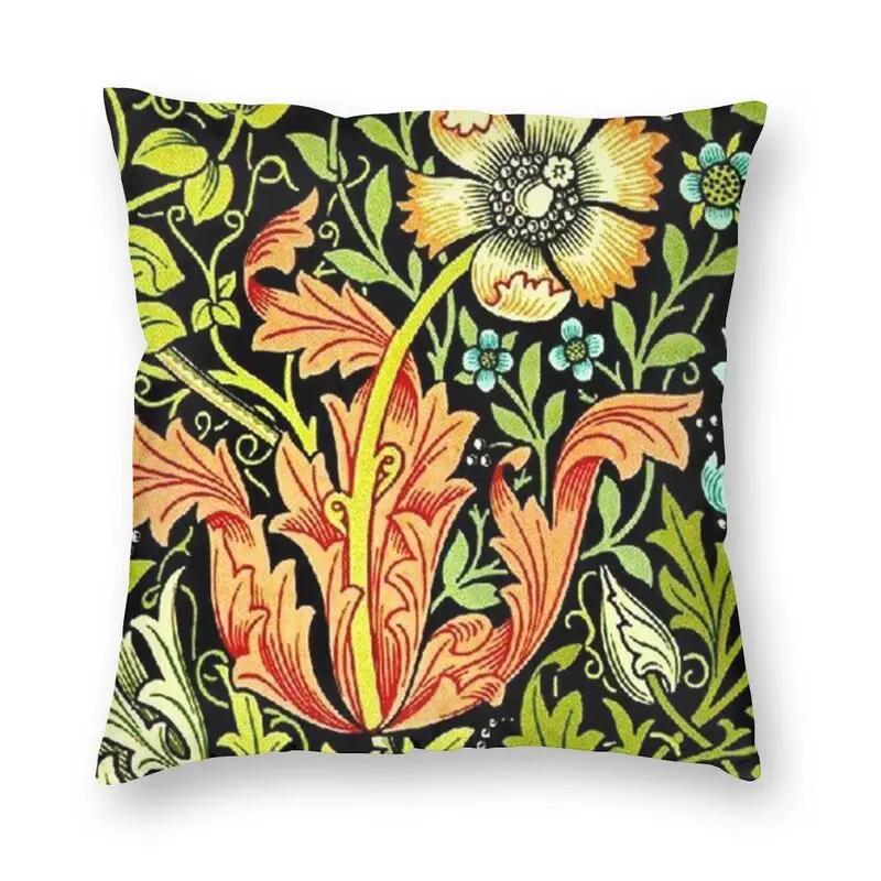 Floral Pattern Bedroom Pillowcase Living Room  Decor Strawberry Thief Red Cushion Cover