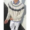 American Retro Cleanfit Sweater Men's Autumn and Winter High-end Twisted Long-sleeved T-shirt Heavy Front Shoulder Bottoming Shirt
