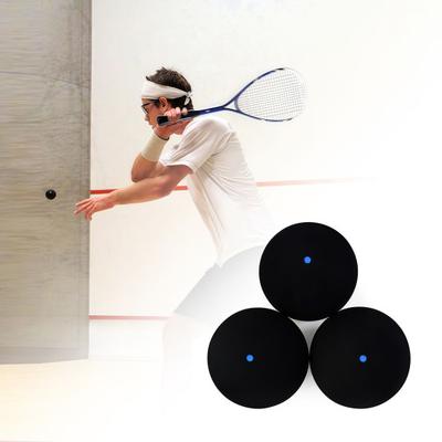 Pallina da Squash a Punto Singolo da 39MM Allenamento Professionale della Velocità di Reazione Pratica Rimbalzo Elevato Pallina Sportiva con Punti Blu Rossi Gialli