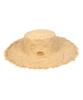 Yunibeosyeolkemiseuteuli Soft Natural Raffia Flat Panama Hat Panama Hat
