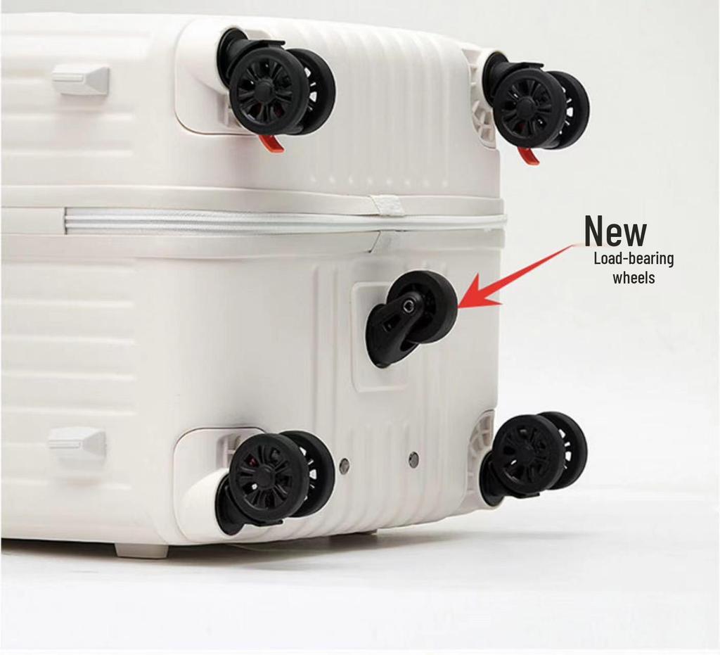 Extra Large Capacity Five-Wheel Antibacterial Suitcase with Brake Wheel and Password Lock