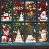 Christmas Candy Snow House Static Sticker, Christmas Glass Window Stickers, Christmas Window Stickers Decoration