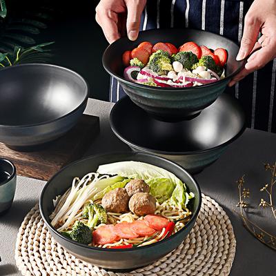 Melaminowa miska na makaron w stylu japońskim, plastikowa, wielorozmiarowa, duża miska na ramen, miska na zupę, pogrubiona miska na ryż, naczynia kuchenne, narzędzia