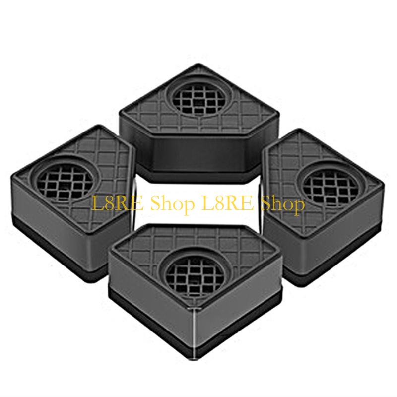 L8RE 4x Furniture Leveling Feet Washing Machine Anti-Vibration Pad for Air Conditioning Refrigerator Desk Heightened Balanced