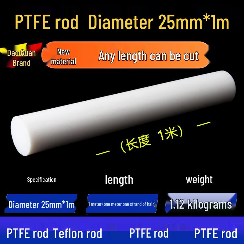 White High-Temperature Resistant PTFE Plastic Rod