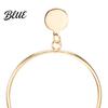 Face Slimming Earrings 1 Pair Drop for Women Large Circle