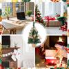 Tischweihnachtsbäume mit Lichtern 15,7 Zoll Feiertagsdeko Künstlicher Weihnachtsbaum für Zuhause Büro Winter Kaminsims Zimmer Feiertag