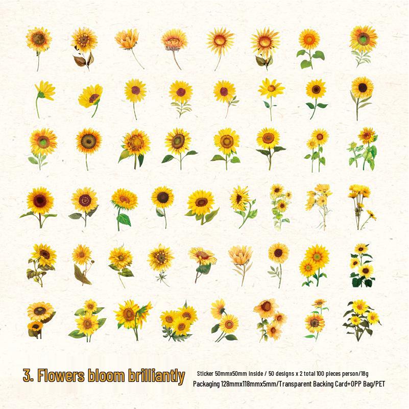 Yan Ji Retro Rose Sticker Pack: 6 Style Journal & Collage Deco Set