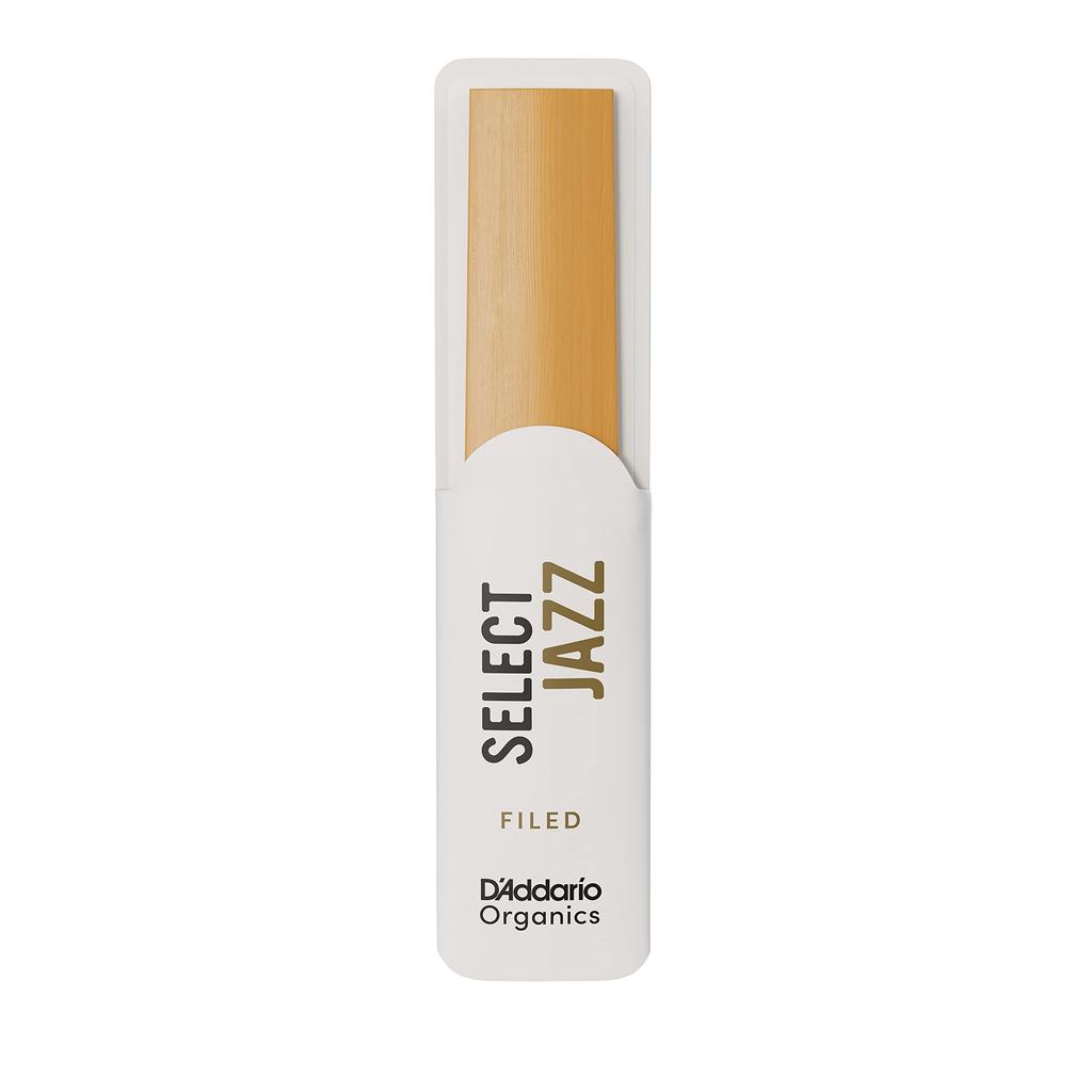 WoodWinds Select Jazz Field Reeds für Bariton USDA Bio ORSF05BSX4S D'Addario Saxophon, Zertifiziert, [Härte 4S], 5er-Pack