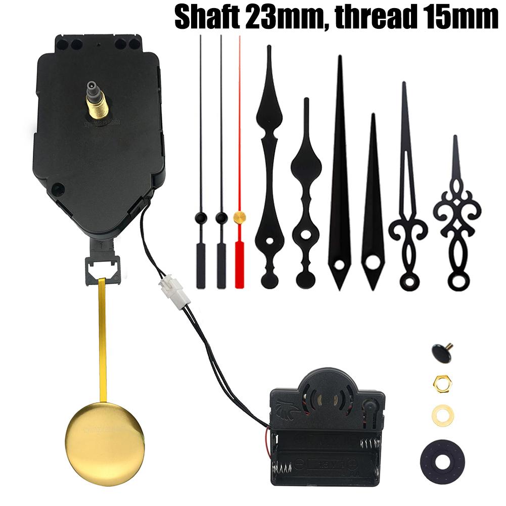 DIY Pendulum Quartz Clock Movement Mechanism with Metal Hands for Accurate Repair or Replacement of Wall Clock Mechanisms