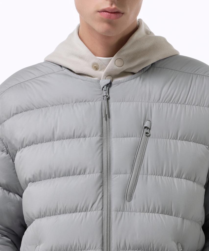 Musinsa Standard [City Leisure] Round Neck Light Down Jacket [Light Grey]