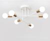 Nordic Minimalist White Gold Ceiling Lamp Suitable for Bedroom Living Room Dining Table Pendant Light Fixture Ceiling Chandelier