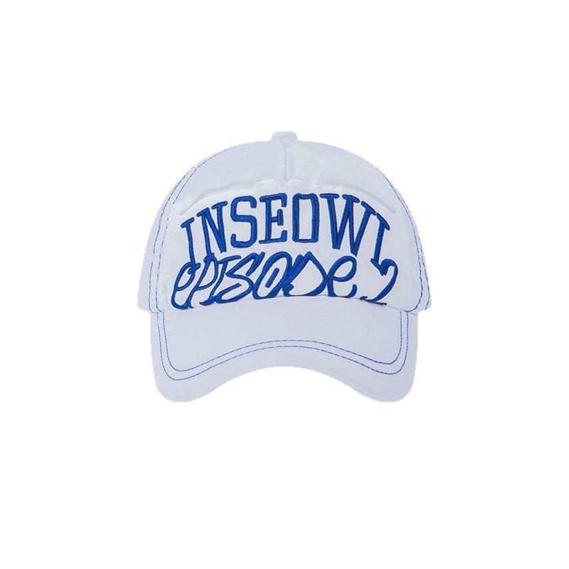 American Retro Soft Top Letter Embroidered Baseball Cap Sun Hat Outdoor Travel Concave Style Men and Women Sun Hat Trend