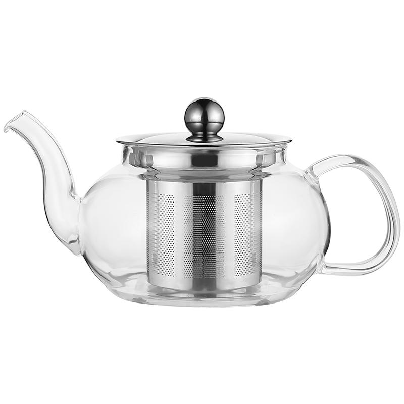 Heat-Resistant Glass Tea Brewer with Integrated Filter