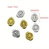 50pcs Vintage Religious Costume Saint Benedict Medal Round Loose Bead Jewelry Making Jewelry DIY Necklace Bracelet Jewelry