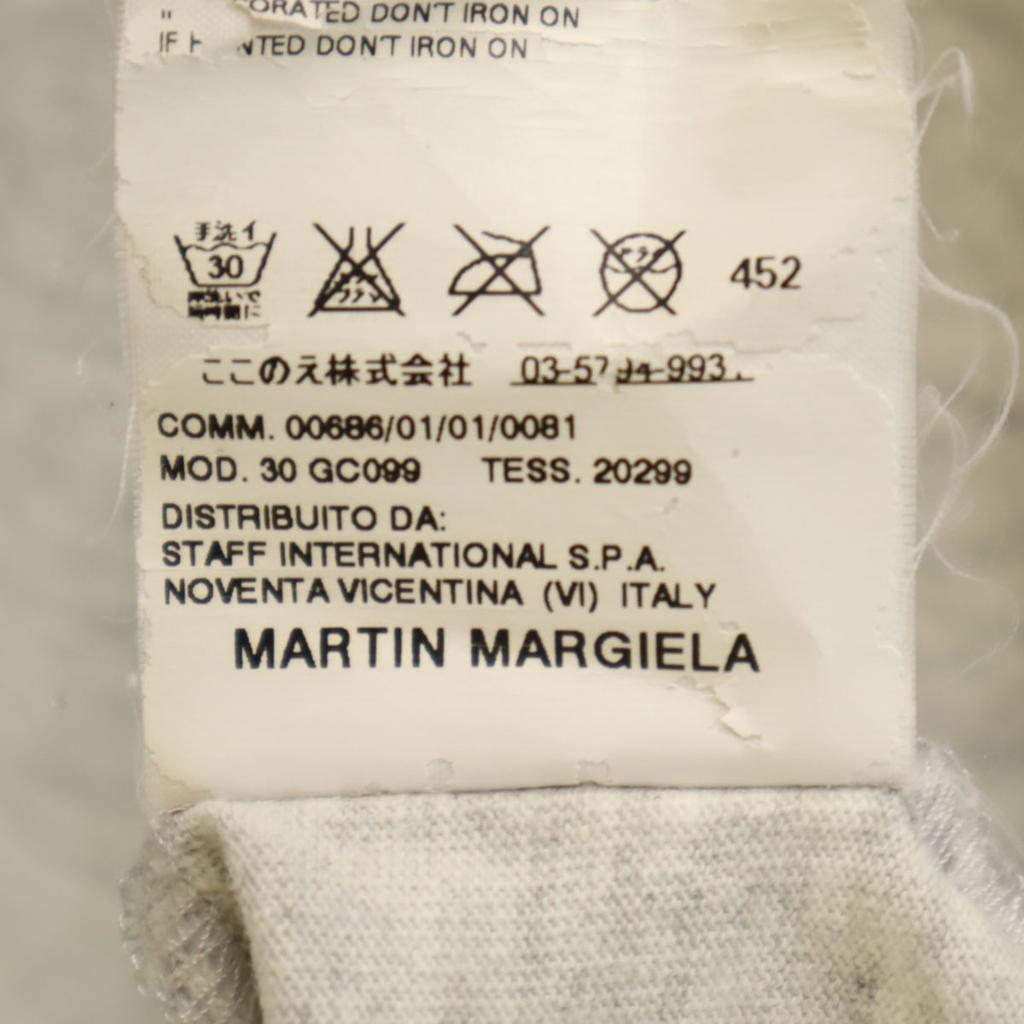 MARTIN MARGIELA Short Sleeve V Neck T-shirt S Gray Women Used