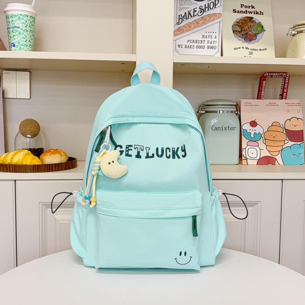 2025 New Simple and Versatile High-value Junior High School Students Class Schoolbag Female Ins Trendy Cool Large-capacity Backpack