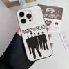 R-Radiohead Rock Band Phone Case For IPhone 17 16 15 14 13 12 11 Pro Plus Pro Max Soft Stripe Cover