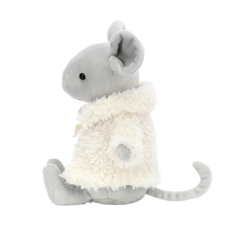 Jellycat Woods Animal Series Little Mouse In Comfortable Jacket Cute Doll Plush Doll 17cm Height