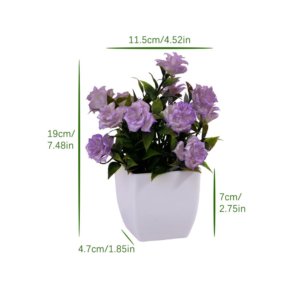 Plante artificiale din plastic Bonsai ghiveci de copac mic Plantă falsă în ghiveci Floră în ghiveci Decorare pentru masă de acasă Ornamente de aranjament de grădină