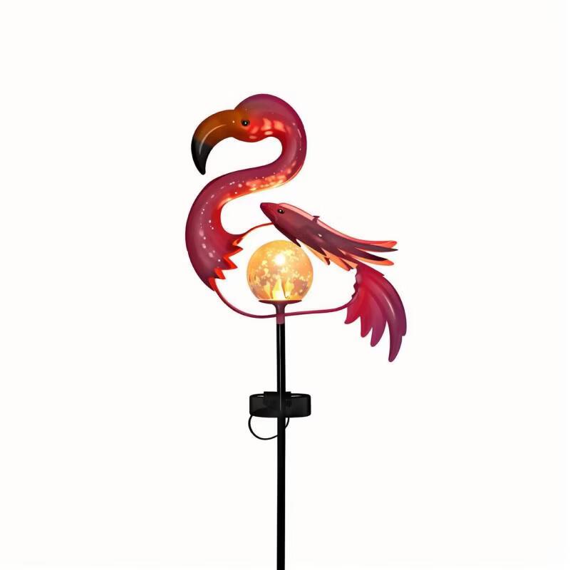 Solar Flamingo Lawn Lamp