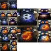 Contemporary 3d Football Basketball Bedding Set With Unique Charming Color Ways