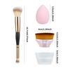Makeup Brush Puff Set Foundation Concealer 2-in-1 Double Head Makeup Brush No. 55 Makeup Brush Beauty Tool