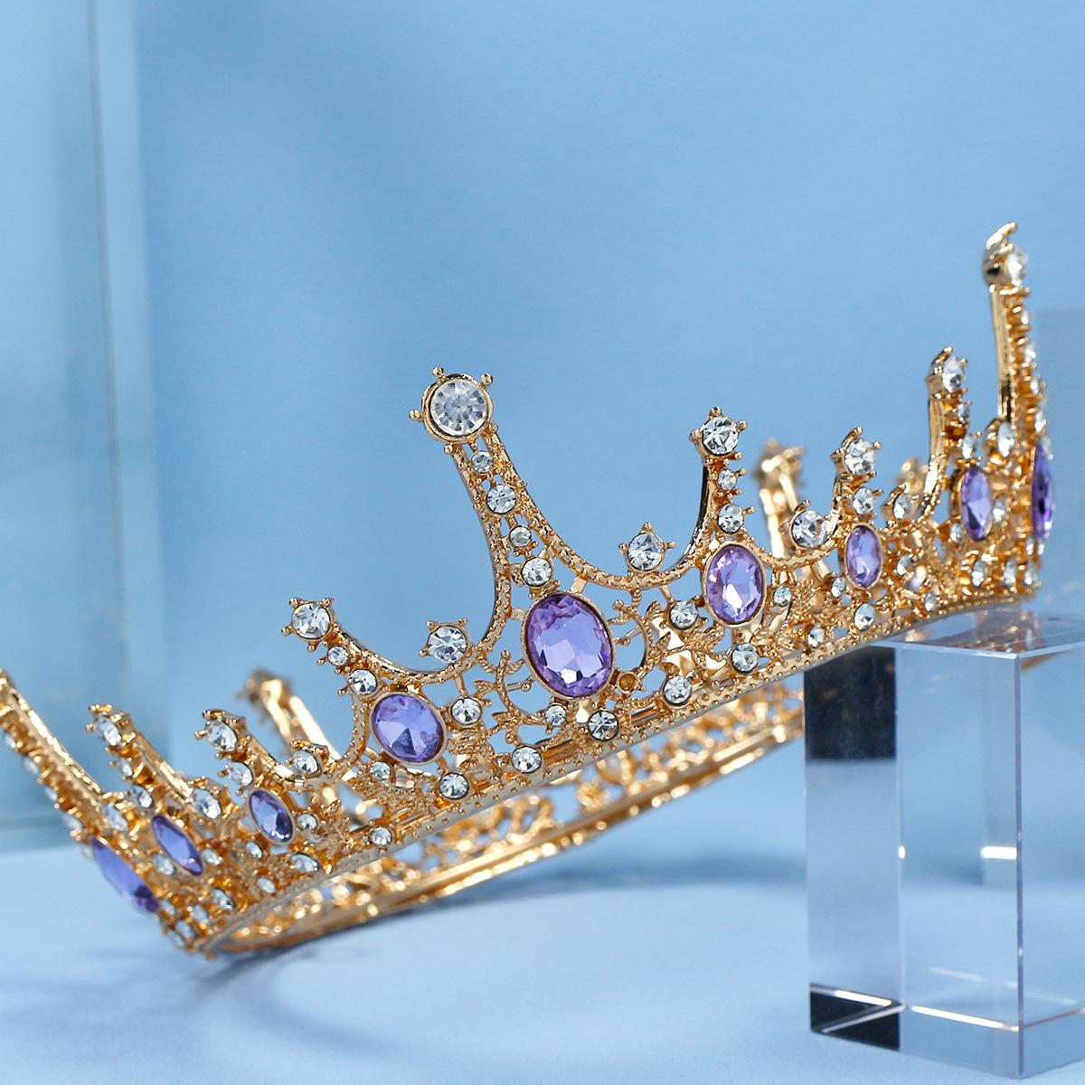 

Свадебный головной убор Корона Украшения для торта Свадебное платье Свадебные аксессуары Аксессуары для волос Цельная круглая корона