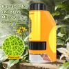 Portable Microscope Zoom 50X-300X,Handheld Mini Microscope Science Toys,Led Pocket Microscope,Little Scientist Microscope