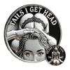 Heads Get Tail/Tails Get Head Commemorative Coin Double-Sided Cheeky Decision Coins Lucky Token Gift for Adults Date Night Ideas