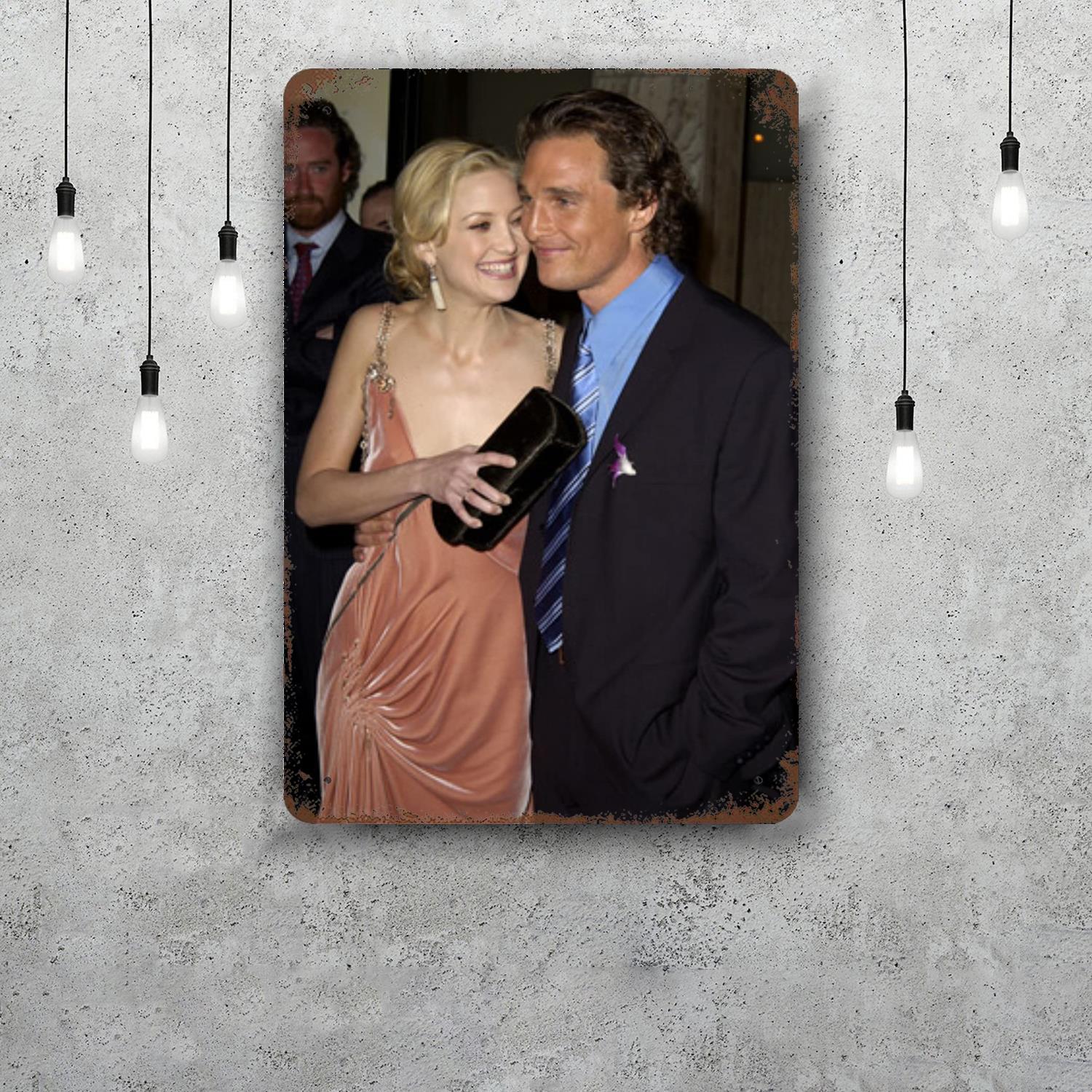 

matthew mcconaughey Metal Signs wall decor Vintage Tin Signs Captain Metal Poster Decor for Bar Pub Club Wall Decoration 20x30cm（7.8x11.8inch）