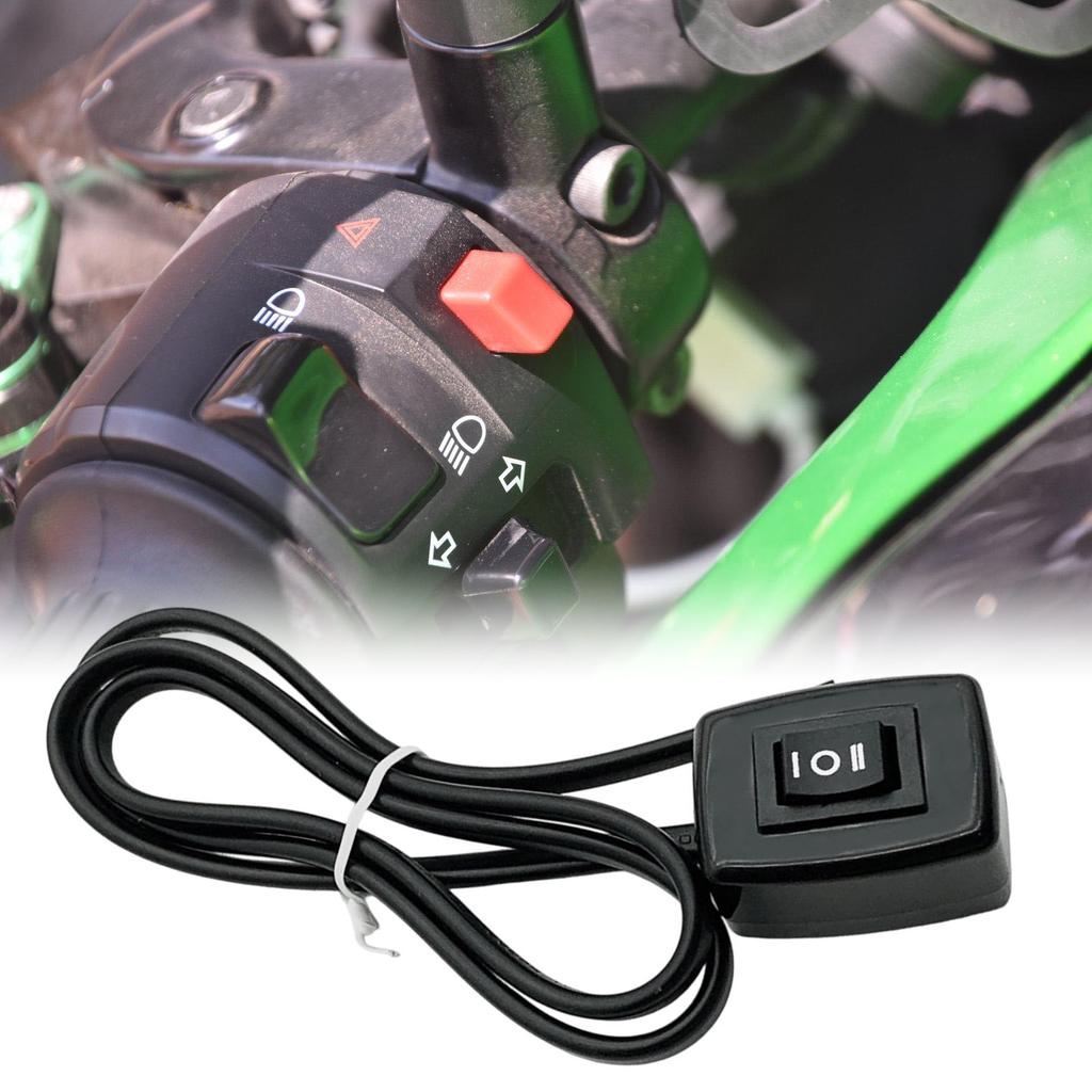 LED Backlit Motorcycle Toggle Switches Weather Resistant Plastic Quick Installation for Most Motorbikes And Scooters