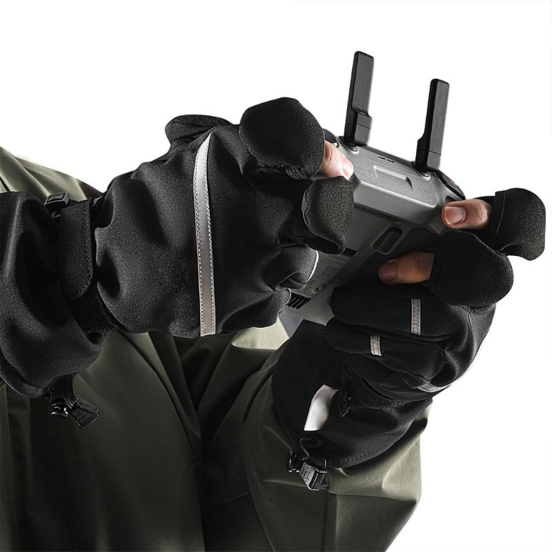Photography Glove Drones Gloves for Remote Control Winter Mittens Outdoor Camera Gloves Multifunction Windproof Mitts