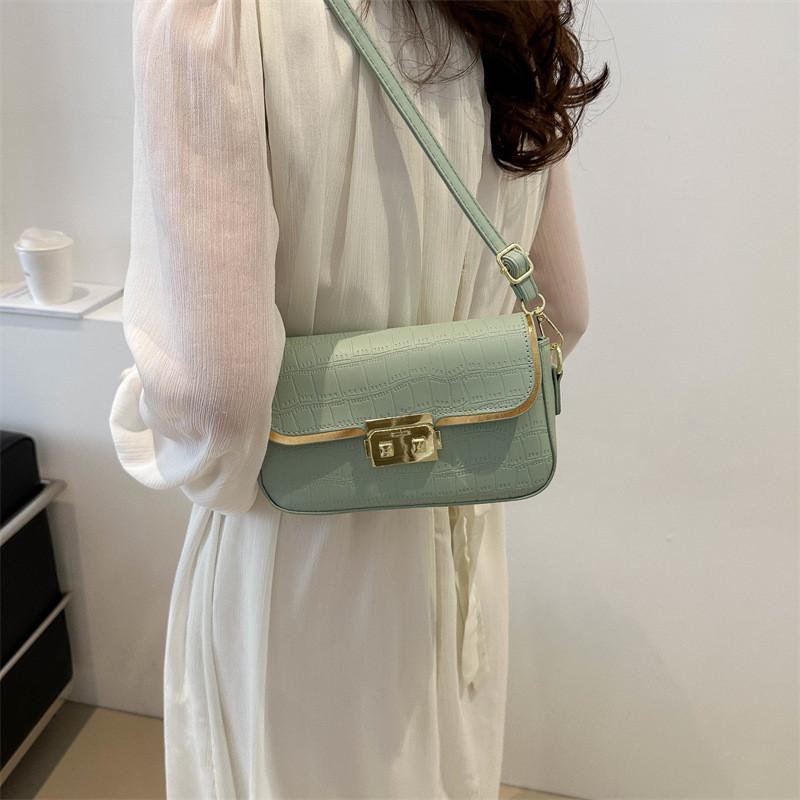 Chic Stylish Small Square Bag Elegant Solid Color Shoulder Crossbody Purse For Daily Use