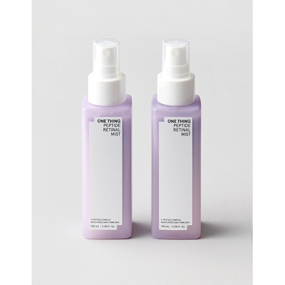 One Thing  Exclusive Launch  Peptide Retinal Mist 100ml Double Plan  + Free Mist  Unit Price  9x000 Won Per Piece 