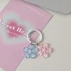 Simulated Jelly Sakura Pendant Keyring Cherry Blossom Translucent Flower Doll Pendant  Car Key