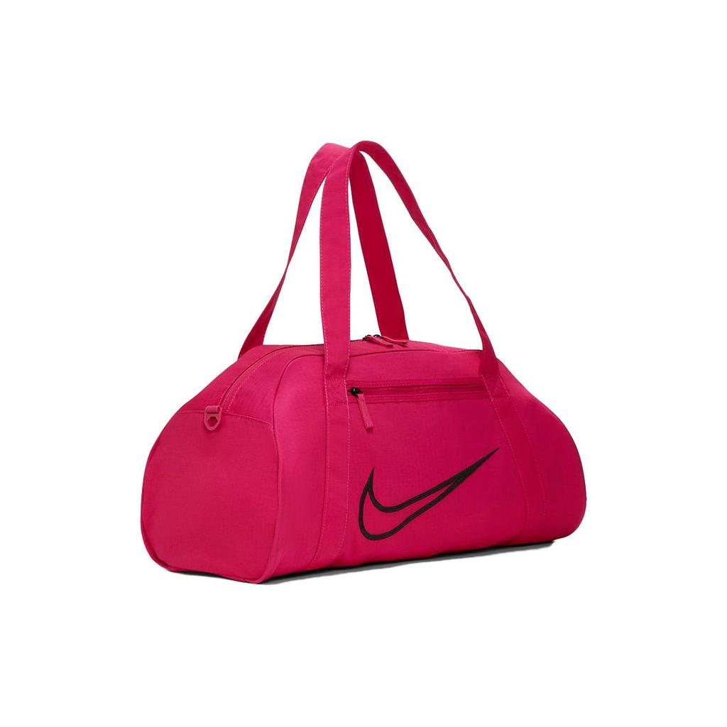 Nike Gym Club 2.0 Sports Training Large Logo Basic Large Capacity Polyester Fitness Bag Shoulder Tote Travel Bag Women Bags Raspberry DA1746-615
