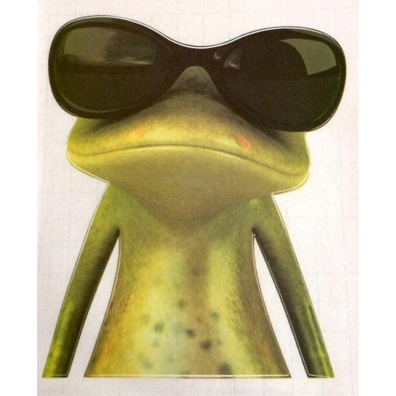 Universal Motorcycle Sticker Scratch Sticker Fuel Tank Sticker Motorbike Waterproof Frog Decoration Sticker Decal Accessories