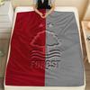 1PC Nottingham Forest FC Print Flannel Blanket, High Quality Comfortable for All Seasons, Home Decor, Warmth and Comfort, Perfect for Christmas Gifts