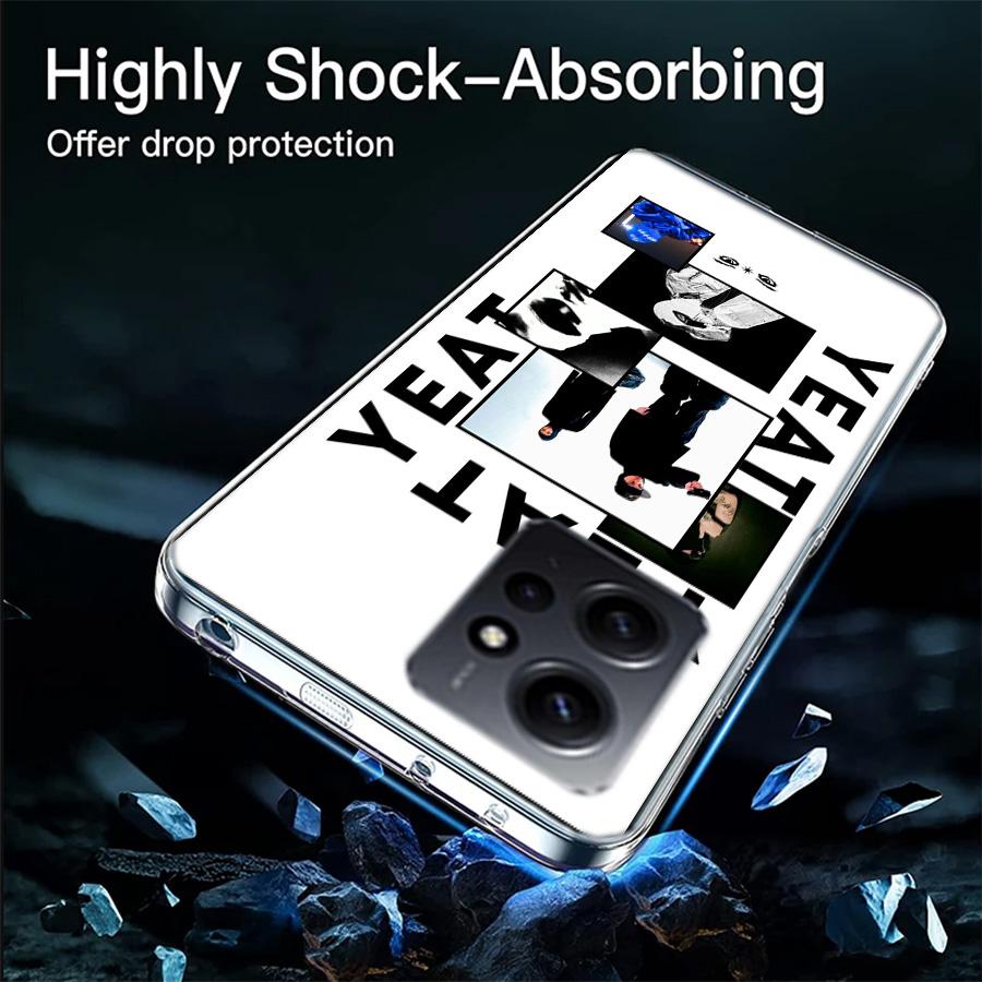 Yeat Rapper AfterLyfe Phone Case For Redmi 12 13C 12C 15C 9 10 10C Note 13 Pro Plus 14 15 Pro 9T 9C 9A TPU Soft Cover Clear Cell
