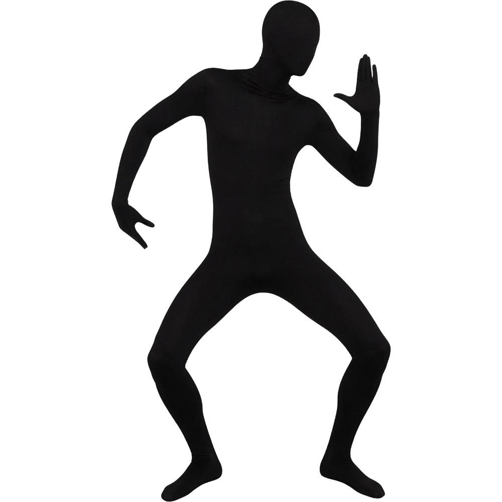 Unisex Orange Elastic Zentai Bodysuit Costume for Halloween Cosplay